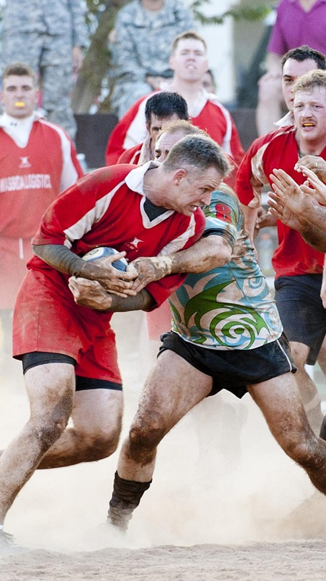 Match de rugby amical pendant le stage des vacances scolaires 